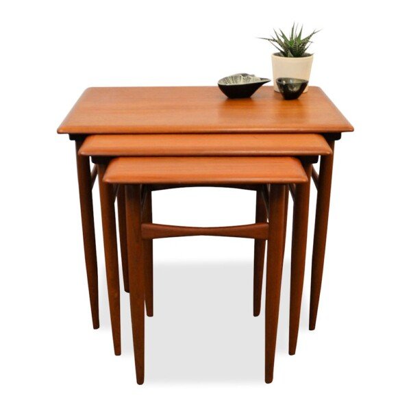 Danish modern Set of 3 Side Tables by Kai Kristiansen