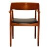 Vintage Deens design teak armleuning stoel