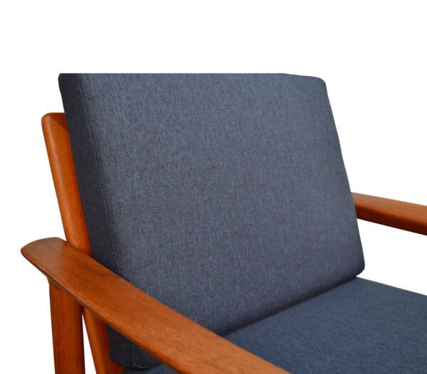 Vintage Deens design Sven Ellekaer teak fauteuils, set van 2 (detail)