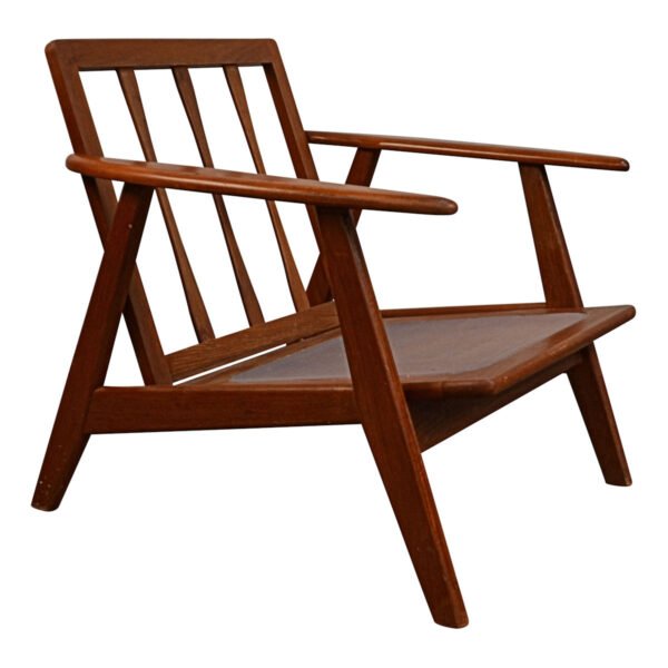 Vintage Deens design teak fauteuil