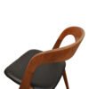 Vintage Deens design Johannes Andersen teak stoelen, model Sonja (detail)